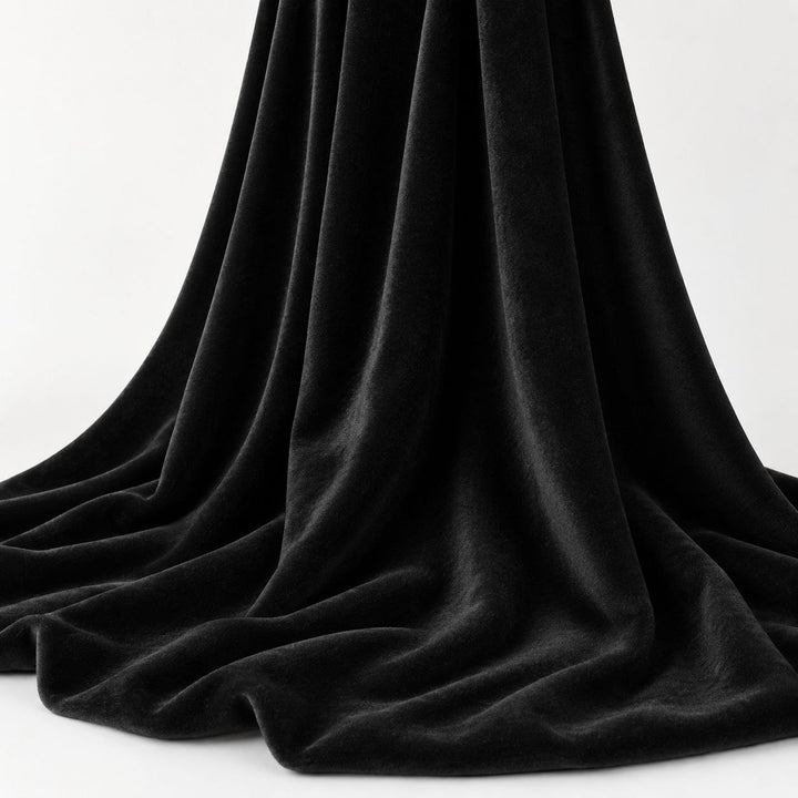 SORT MICRO VELOUR STOF (billede 2 af 3)