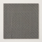 SORT OG HVID ULD/POLYESTER STOF MED TWEEDSTRUKTUR MED HOUNDSTOOTH TERN