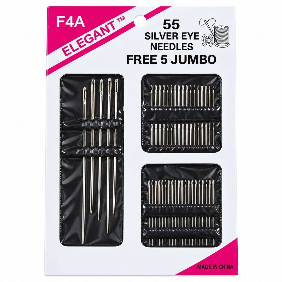 Synålesæt med 55 synåle og 5 jumbo-nåle i original emballage