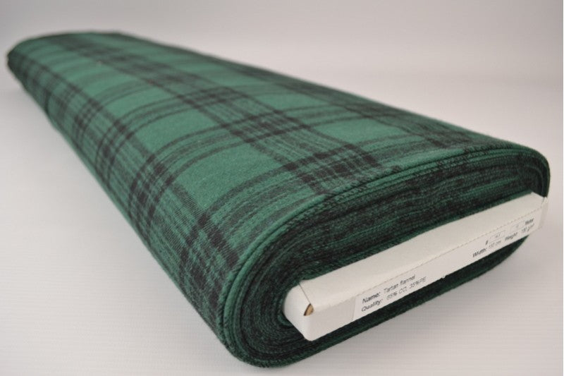 SORT OG GRØN SKOTSKTERNET FLANNEL