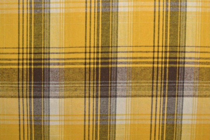 GUL OG BRUN SKOTSKTERNET FLANNEL