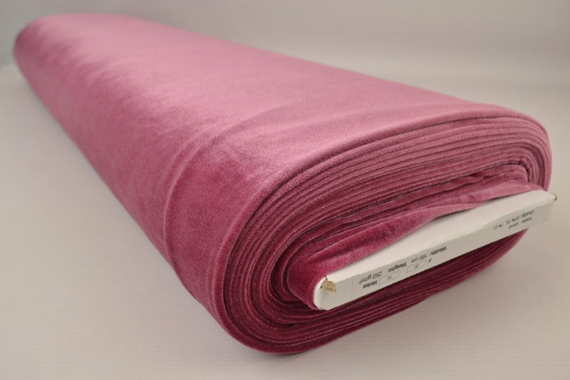ROSA VELOUR MED STRÆK