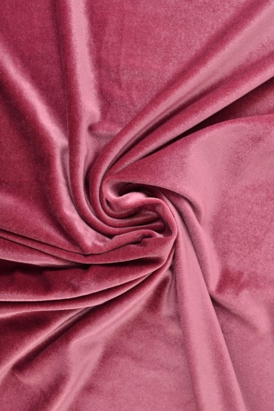 ROSA VELOUR MED STRÆK