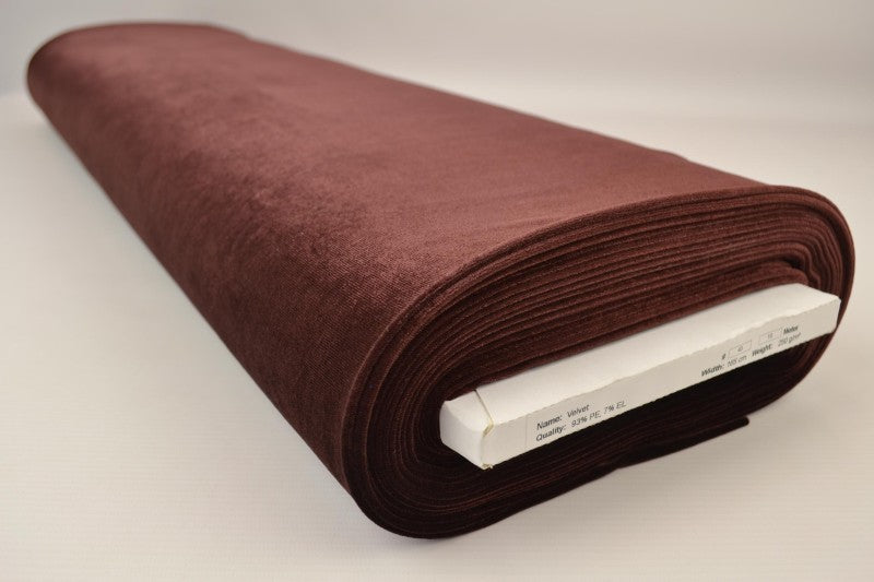 BRUN VELOUR MED STRÆK
