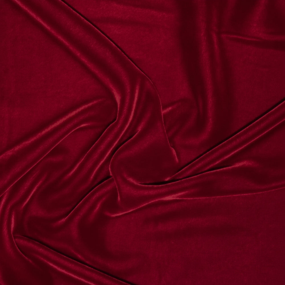 VINRØDT MICRO VELOUR STOF (billede 2 af 3)