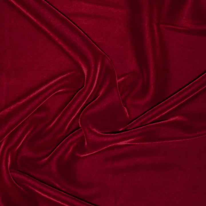 VINRØDT MICRO VELOUR STOF (billede 2 af 3)