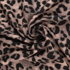 VISKOSE STOF MED LEOPARDPRINT