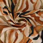 VISKOSE STOF MED TIGERPRINT