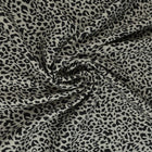 VISKOSE STOF MED MINI LEOPARDPRINT