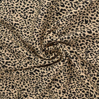 VISKOSE STOF MED MINI LEOPARDPRINT