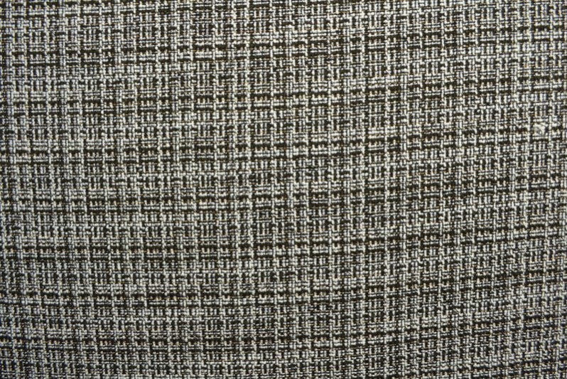 SORT OG HVID ULD/POLYESTER STOF TWEEDSTRUKTUR