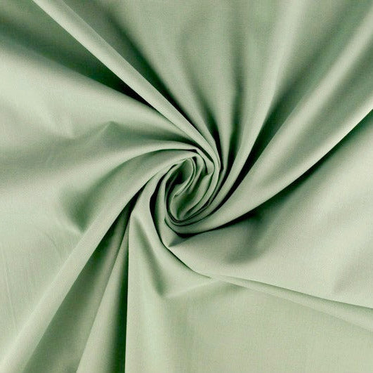 VINTAGE GRØN BOMULDS-VOILE – LET, LUFTIG & SEMI-TRANSPARENT