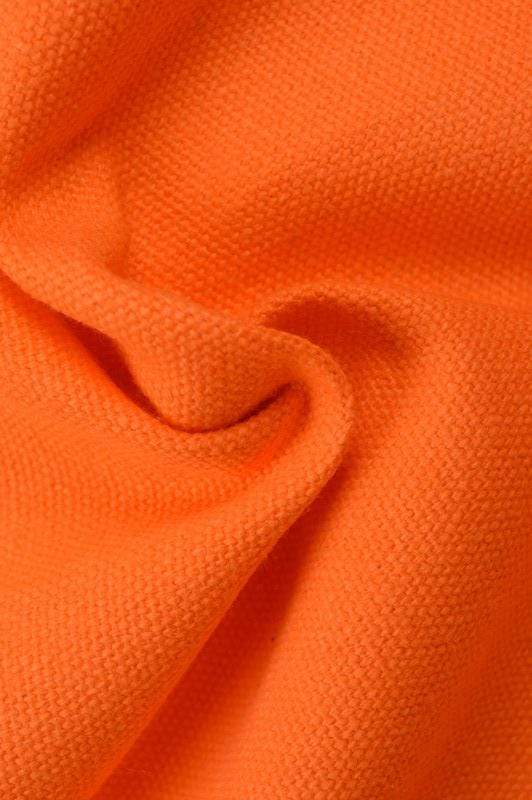 ORANGE BOMULDSCANVAS – TÆTVÆVET 350 g/m², OEKO-TEX