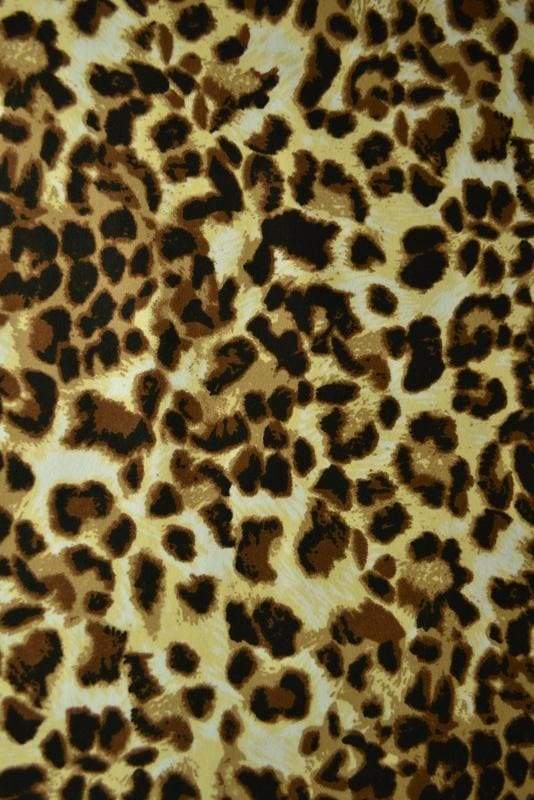 Droop Specialitet præcedens Bomuldsjersey med leopard print | Køb jersey online på g-m.dk – Garn &  Metervarer
