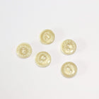 BEIGE KNAPPER MED MØNSTER 5 STK.