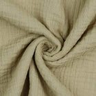 BEIGE DOUBLE GAUZE ØKOLOGISK MUSSELIN
