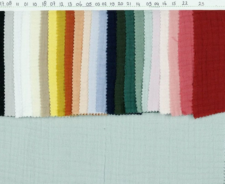 Garn & Metervarer Økologisk Musselin / Triple Gauze ØKOLOGISK VINTAGE GRØN MUSSELIN / TRIPLE GAUZE